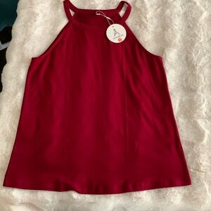 Elegant Burgundy Wine Women's Halter Top